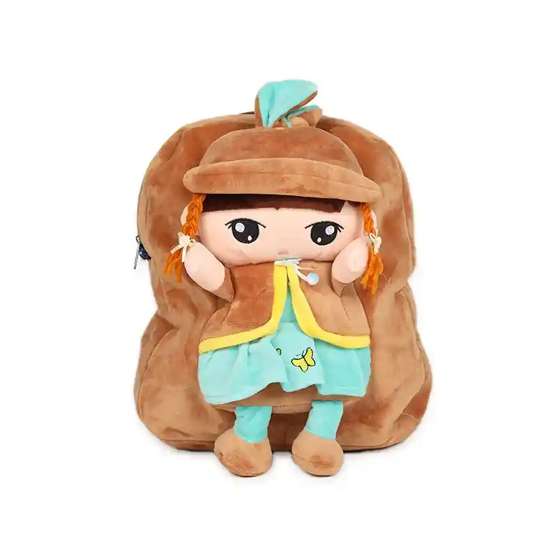 Plush Cartoon Printed Kids School Bag 13 Inch – Cute & Comfortable Backpack