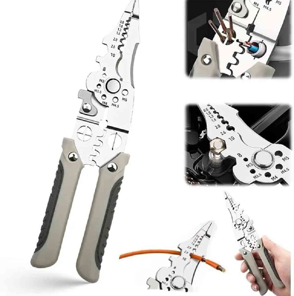 Multi Purpose Wire Stripper & Cable Cutter 10-22 AWG | Wire Crimper Hand Tool