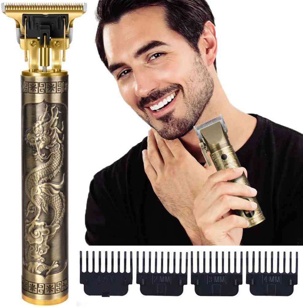 Vintage T9 Hair Trimmer | USB Rechargeable Cordless Hair Clipper