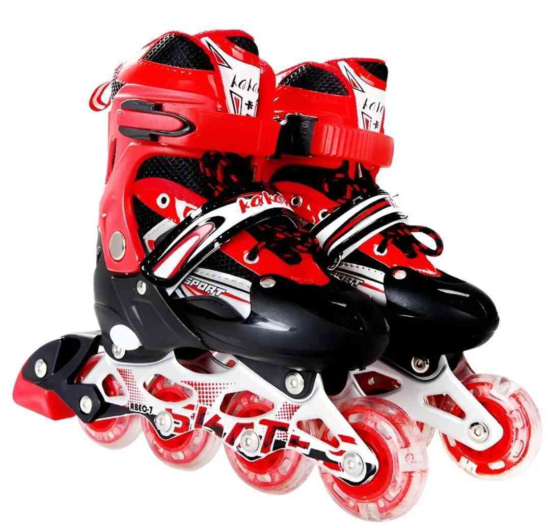 Adjustable Skating Shoes 39-42 | LED Light Wheels Roller Skates Shoes | স্কেটিং জুতা