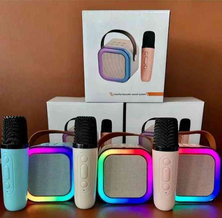 K12 Wireless Portable Bluetooth Speaker with Double Microphone – 2 Mic & 1 Speaker