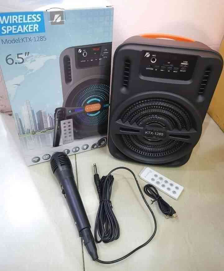 KTX-1285 Wireless Bluetooth Speaker with Free Microphone | 6.5 Inch Portable Speaker