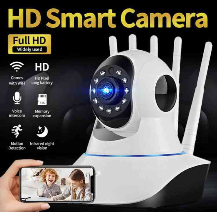 Wireless WiFi IP Camera 355° Rotating CCTV Camera with Night Vision & Two-Way Audio