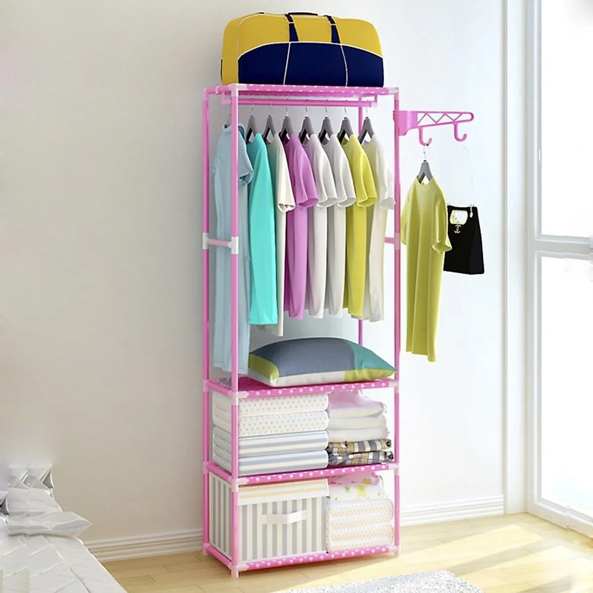 Fashion Coat Rack – Portable Clothes & Storage Rack
