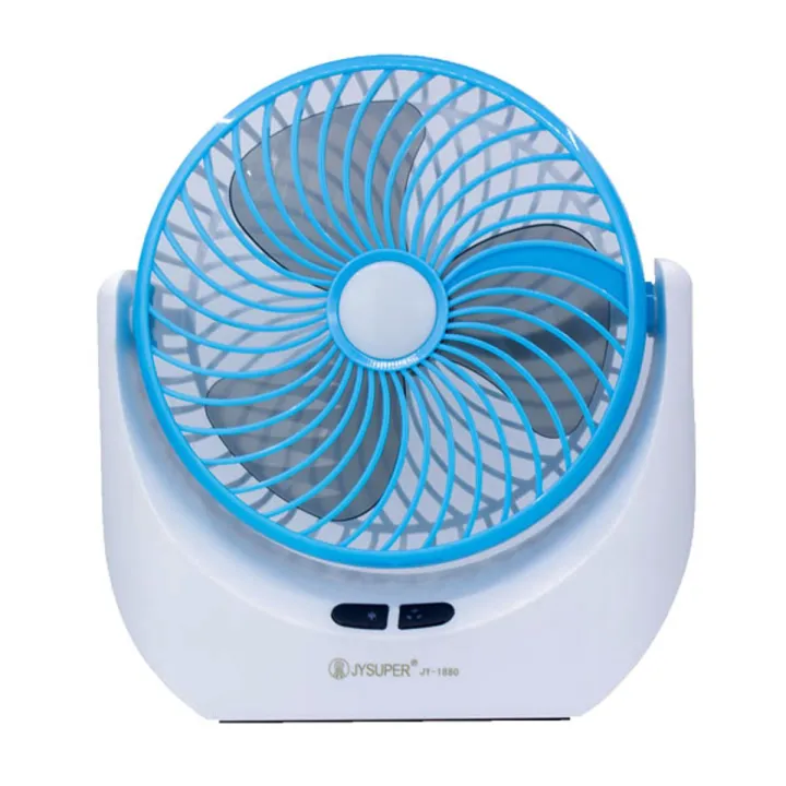 JY Super JY-1880 Rechargeable Mini Fan with LED Light