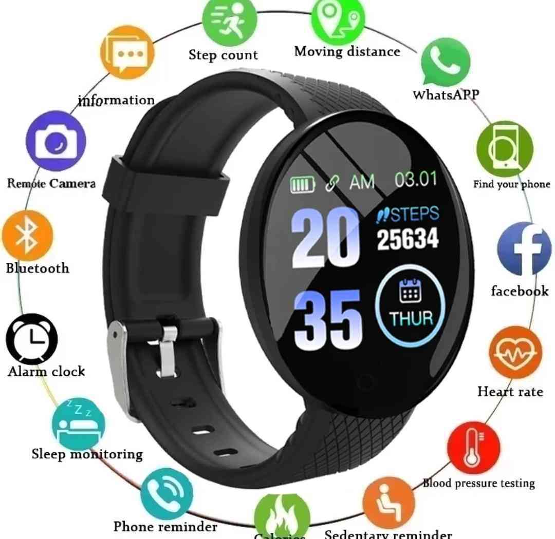 Smart Watch for Men & Women | 1.3″ OLED Fitness Tracker with Heart Rate, Blood Pressure & SpO2 Monitor