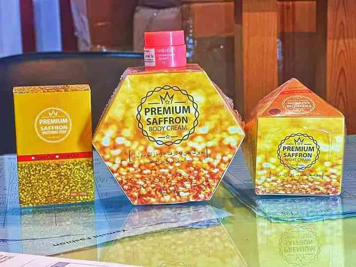 Premium Saffron Combo – Saffron Night Cream, Soap & 99% Milk Gel