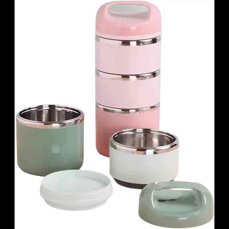3.5 Layers 1.43L Stainless Steel Lunch Box | লিক-প্রুফ লাঞ্চ বক্স