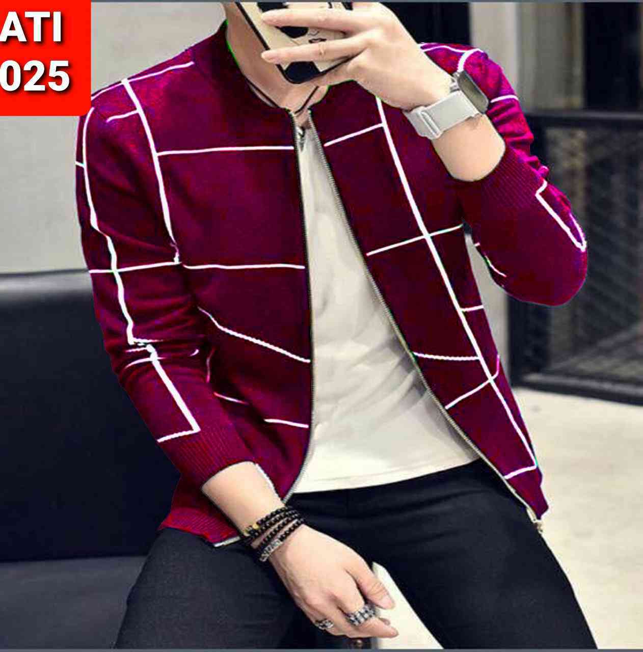 Men's Winter Jacket Single Part – Premium Microfiber Polyester Jacket for Men