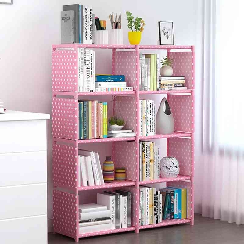 Multi-Function Bookshelf & Storage Rack – 5 Tier Student Book Organizer (128×85×30cm)
