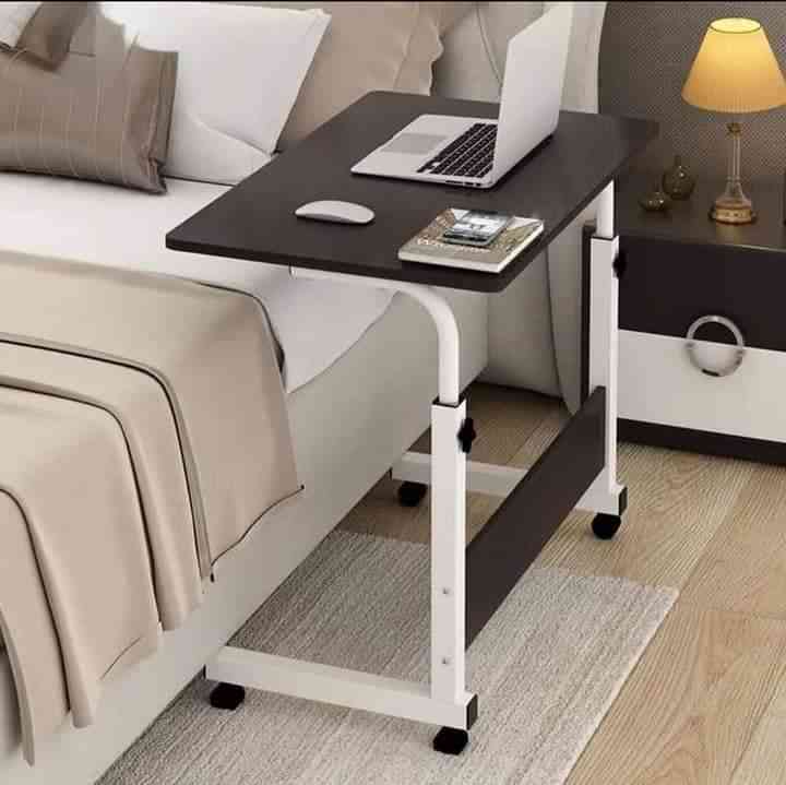 Multifunctional Portable Laptop Desk – Adjustable Height Movable Computer Table with Wheels
